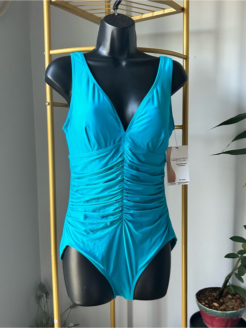 Coco Contours Solitaire V-NeckUnderwire One Piece Swimsuit - Keepsake size 36C - Picture 2 of 8
